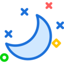 weather,nature,moon,night,half moon,moon phase