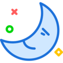 weather,nature,moon,night,half moon,moon phase
