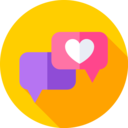 miscellaneous,speech bubble,chat,heart,love,feedback,like,message,valentines day,love and romance,chat box,rating,love message