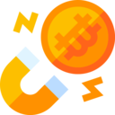 money,business and finance,business,currency,cash,coin,magnet,magnetic,bitcoin
