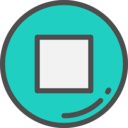 ui,interface,music player,multimedia,video player,multimedia option,square,stop ok 