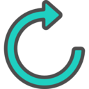 ui,interface,arrows,multimedia option,orientation,direction,reload,refresh,recurrent,ongoing,circular arrow