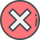 cross,interface,signs,error,cancel,prohibition,forbidden,close,equis,shapes and symbols