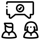 agreement,user,speech bubble,conversation,communications,users,check mark,talk,chat bubble,ok,trade,negotiation