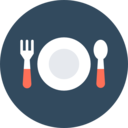 food and restaurant,Tools and utensils,dish,plate,restaurant,knife,cutlery,fork
