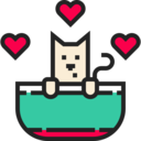 animals,pet,cat,animal kingdom,valentines day,in love,hearts