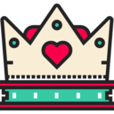miscellaneous,crown,shapes,love,queen,king,chess piece,hearts,royalty