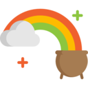 cultures,money,pot,coins,gold,rainbow