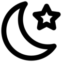 nature,night,half moon,moon phase