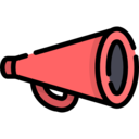 cinema,megaphone,Tools and utensils,shout,protest,announcer,loudspeaker