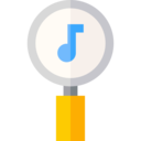 music,seo and web,magnifying glass,search,loupe