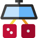 decoration,transportation,game,casino,luck,adornment,gambling,dices,dice,rearview mirror