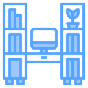 computer,furniture and household,office,vase,table,desk
