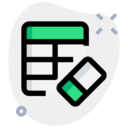 ui,interface,edit tools,remove,eraser,erase,table,clear,cells,insert,spreadsheet,data table