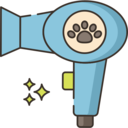 animals,pet,electronics,technology,beauty,grooming,hairdresser,hair dryer,dryer,paw,hairdressing,curly