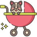 animals,pet,transport,transportation,puppy,wheels,baby crib,carriage,crib,stroller,pushchair,buggies