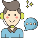 information,consultant,headphones,man,earphones,user,communications,person,employee,worker,manager,info,chat bubble,consultation