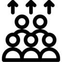 arrows,user,people,up arrows,increase,Society,population,demographics