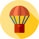 shipping and delivery,delivery,box,commerce,safe,landing,parachute,drop shipping,parachuting