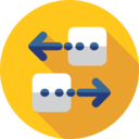 interface,arrows,multimedia option,transfer,direction,networking
