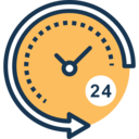 time,delivery,clock,time and date,commerce,24 hours,service ok 