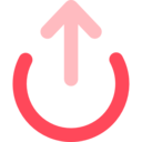 ui,interface,export,signs,arrows,miscellaneous,multimedia option,arrow,rounded,shapes and symbols,round arrow