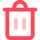 ui,interface,delete,trash,shapes and symbols,garbage bin,rubbish bin,rubbish can,garbage can