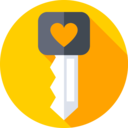 keys,access,heart,Tools and utensils,love,valentines day,love and romance,password,key,passkey,door key