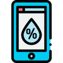 ui,electronics,interface,drop,water,smartphone,communications,phone,application,weather,nature,app,cellphone,percent,percentage,watering,damp