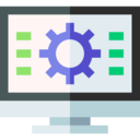 computer,cogwheel,monitor,screen,settings