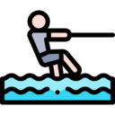 sports and competition,barefoot,water skiing