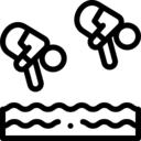 sports and competition,swimming pool,diving,jump,synchronized