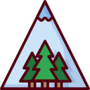flag,landscape,nature,mountain,trees,snow,forest,mountains,altitude