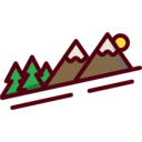 landscape,nature,trees,forest,pines,hill ok 