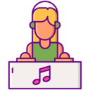 woman,music and multimedia,music,headphones,user,people,girl,female,DJ,vynil,musician,quavers