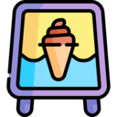 food and restaurant,board,signaling,ice cream,signage,ice cream shop
