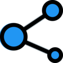 share,interface,multimedia,seo and web,social media,shapes,connector,circles,social network,compartir