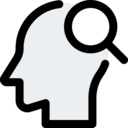 seo and web,search,seo,head,magnifier,bald,magnify,intelligent