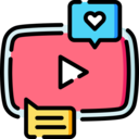 multimedia,video player,social media,feedback,like,social network,logotype,brand,youtube,comment