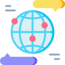 interface,multimedia,globe,speech bubble,communications,chat,social media,internet,worldwide,earth grid,social network,message