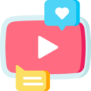 multimedia,video player,social media,feedback,like,social network,logotype,brand,youtube,comment