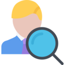 avatar,seo and web,magnifying glass,user,profile,people,social,search,loupe