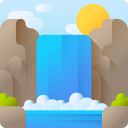 landscape,water,nature,city,woods,river,waterfall