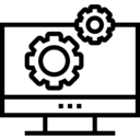 interface,computer,monitor,screen,settings,data,gears,installment plan,cogwheels,modern screen