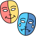 education,entertainment,mask,theatre,theater,tragedy,comedy,drama