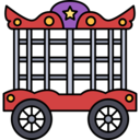 transport,transportation,entertainment,birthday and party,animal,cage,wagon,circus