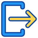 ui,symbol,arrow,direction,logout,exit,out ok 