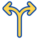 symbol,arrows,arrow,direction,split,alternate