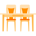 elegant,furniture and household,furniture,table,chairs,antique,dining room