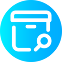 shipping and delivery,ui,delivery,box,magnifying glass,shipping,boxes,search,loupe,jar,documents,archives